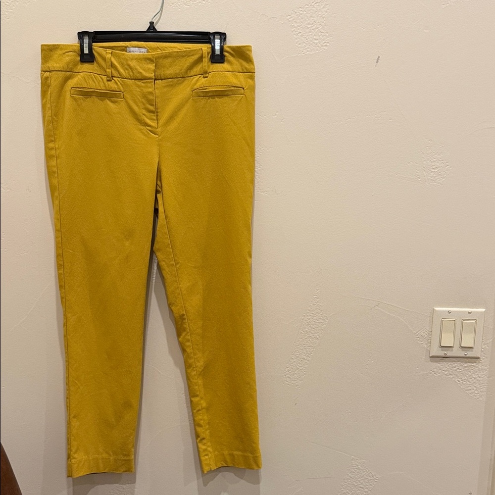 Van Heusen Mustard Yellow Cropped Pants